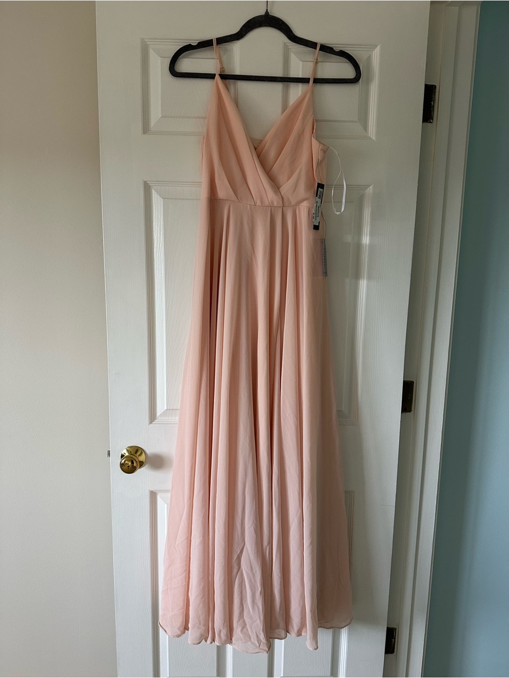 Chiffon Maxi Dress - Blush Pink
